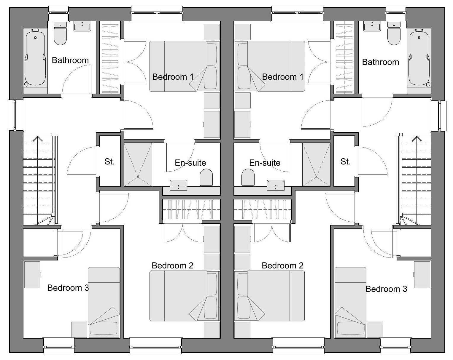 Type B1 First Floorplan
